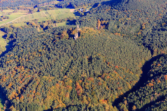 Vue aérienne de Pierres précieuses de Bruchweiler à Bruchweiler-Bärenbach dans le département Rhénanie-Palatinat, Allemagne