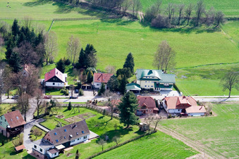 Photographie aérienne de Affolterbach à le quartier Wahlen in Grasellenbach dans le département Hesse, Allemagne