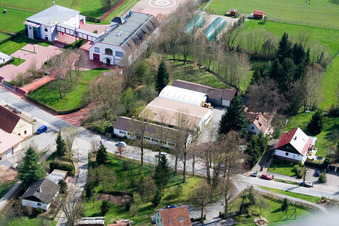 Quartier Affolterbach in Wald-Michelbach dans le département Hesse, Allemagne d'en haut