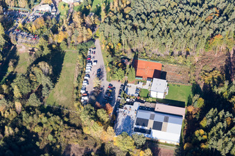 Enregistrement par drone de Dahn dans le département Rhénanie-Palatinat, Allemagne