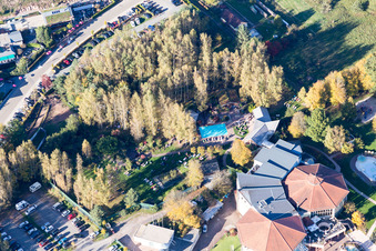 Vue oblique de Dahn dans le département Rhénanie-Palatinat, Allemagne