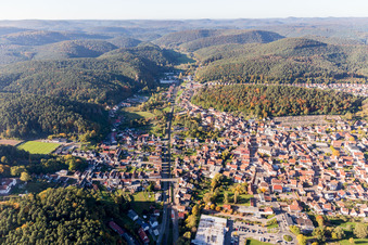 Image drone de Dahn dans le département Rhénanie-Palatinat, Allemagne