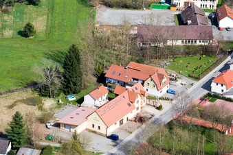 Quartier Affolterbach in Wald-Michelbach dans le département Hesse, Allemagne depuis l'avion