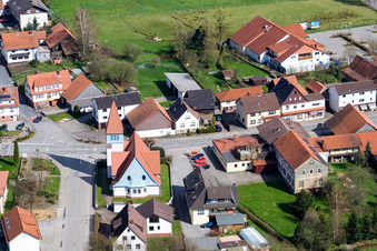 Enregistrement par drone de Quartier Affolterbach in Wald-Michelbach dans le département Hesse, Allemagne
