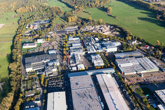 Vue aérienne de Zone industrielle Est à Landau in der Pfalz dans le département Rhénanie-Palatinat, Allemagne