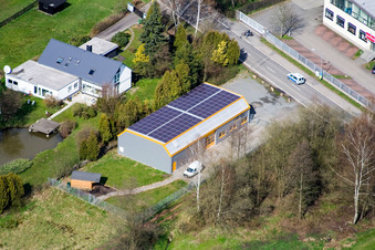 Quartier Affolterbach in Wald-Michelbach dans le département Hesse, Allemagne vu d'un drone