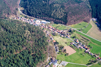 Photographie aérienne de Quartier Affolterbach in Wald-Michelbach dans le département Hesse, Allemagne