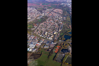 Vue aérienne de Quartier Sankt Ilgen in Leimen dans le département Bade-Wurtemberg, Allemagne
