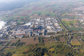 Vue aérienne de Sud, zone commerciale à le quartier Rohrbach in Heidelberg dans le département Bade-Wurtemberg, Allemagne