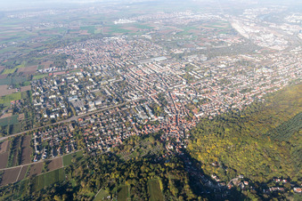 Quartier Rohrbach in Heidelberg dans le département Bade-Wurtemberg, Allemagne vue d'en haut