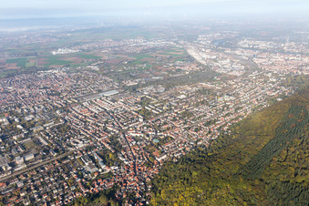 Quartier Rohrbach in Heidelberg dans le département Bade-Wurtemberg, Allemagne depuis l'avion