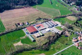 Quartier Affolterbach in Wald-Michelbach dans le département Hesse, Allemagne d'en haut