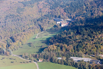 Vue aérienne de Cliniques Schmieder à le quartier Königstuhl in Heidelberg dans le département Bade-Wurtemberg, Allemagne