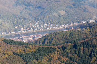 Photographie aérienne de Vallée du Neckar à le quartier Kernaltstadt in Heidelberg dans le département Bade-Wurtemberg, Allemagne
