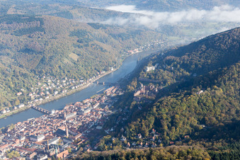 Vue aérienne de Quartier Kernaltstadt in Heidelberg dans le département Bade-Wurtemberg, Allemagne