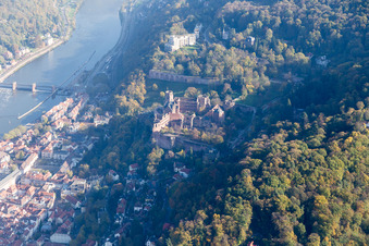 Vue aérienne de Verrouillage à le quartier Kernaltstadt in Heidelberg dans le département Bade-Wurtemberg, Allemagne