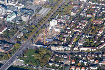 Vue aérienne de Quartier Bergheim in Heidelberg dans le département Bade-Wurtemberg, Allemagne
