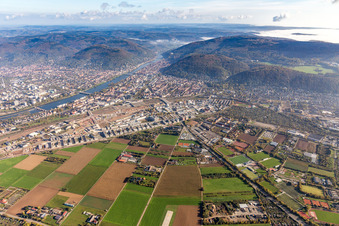 Quartier Bahnstadt in Heidelberg dans le département Bade-Wurtemberg, Allemagne vue du ciel