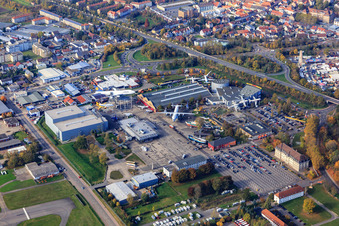 Vue aérienne de Speyer dans le département Rhénanie-Palatinat, Allemagne
