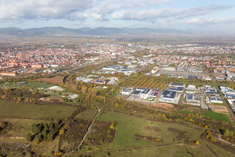 Enregistrement par drone de Landau in der Pfalz dans le département Rhénanie-Palatinat, Allemagne