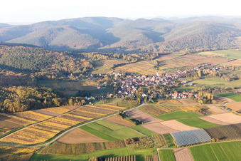 Cleebourg dans le département Bas Rhin, France depuis l'avion