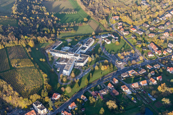 Photographie aérienne de Terrain hospitalier du Centre Hospitalier de la Lauter à Wissembourg dans le département Bas Rhin, France