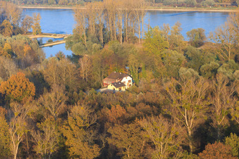 Vue aérienne de Rheinschänke Leimersheim - Bärbel Schardt à Leimersheim dans le département Rhénanie-Palatinat, Allemagne