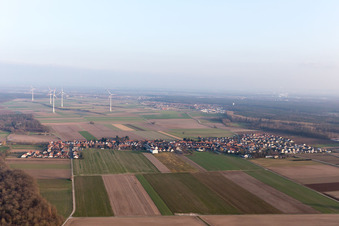 Vue d'oiseau de Quartier Hayna in Herxheim bei Landau dans le département Rhénanie-Palatinat, Allemagne