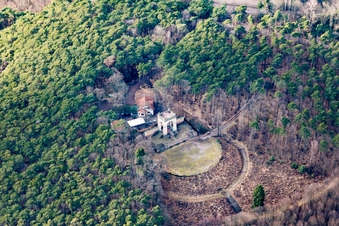 Vue aérienne de Mémorial de la Paix à Edenkoben dans le département Rhénanie-Palatinat, Allemagne