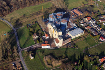 Vue oblique de Moulin à grains Cornexo GmbH à Freimersheim dans le département Rhénanie-Palatinat, Allemagne