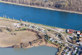 Image drone de Seltz dans le département Bas Rhin, France