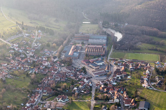 Vue oblique de Zinswiller dans le département Bas Rhin, France