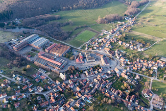 Zinswiller dans le département Bas Rhin, France d'en haut