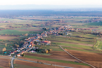 Forstheim dans le département Bas Rhin, France vue du ciel