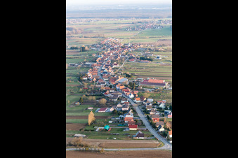 Enregistrement par drone de Forstheim dans le département Bas Rhin, France