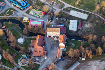 Centre de loisirs - Parc d'attractions Didiland à Morsbronn-les-Bains dans le département Bas Rhin, France depuis l'avion