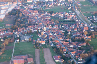 Betschdorf dans le département Bas Rhin, France vue d'en haut