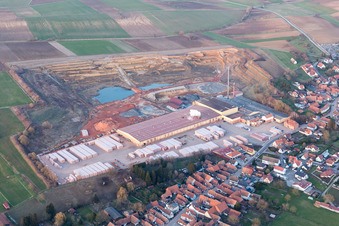 Enregistrement par drone de Betschdorf dans le département Bas Rhin, France