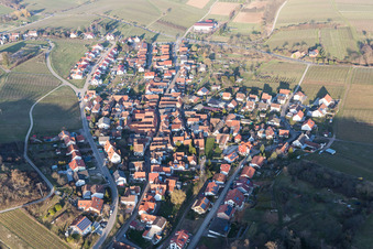 Quartier Gleishorbach in Gleiszellen-Gleishorbach dans le département Rhénanie-Palatinat, Allemagne vue du ciel