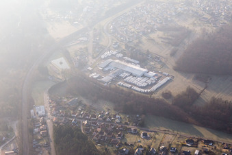 Vue aérienne de Ingwiller dans le département Bas Rhin, France