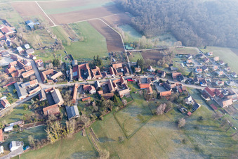 Vue oblique de Geiswiller dans le département Bas Rhin, France