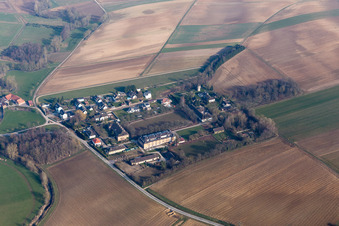 Photographie aérienne de Oberrœdern dans le département Bas Rhin, France