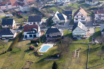 Schleithal dans le département Bas Rhin, France vue du ciel