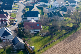 Enregistrement par drone de Schleithal dans le département Bas Rhin, France