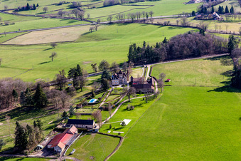 Photographie aérienne de Sully dans le département Saône et Loire, France