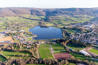 Vue oblique de (Bourgogne) à Autun dans le département Saône et Loire, France