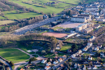 (Bourgogne) à Autun dans le département Saône et Loire, France d'en haut