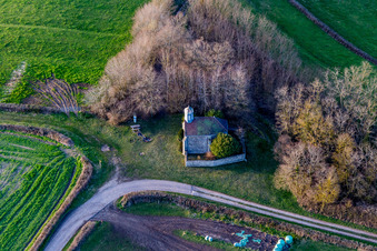 Vue aérienne de Morlet dans le département Saône et Loire, France
