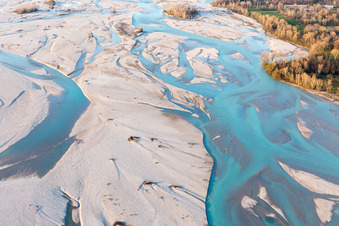 Vue d'oiseau de Dignano dans le département Frioul-Vénétie Julienne, Italie