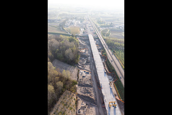 Photographie aérienne de Ronchis dans le département Udine, Italie